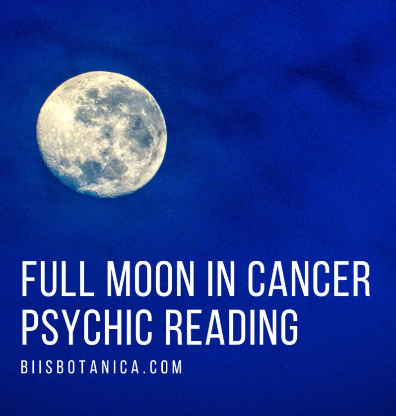 Full Wolf Moon in Cancer under blue skies