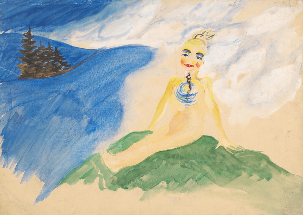 Water fairy by the ocean