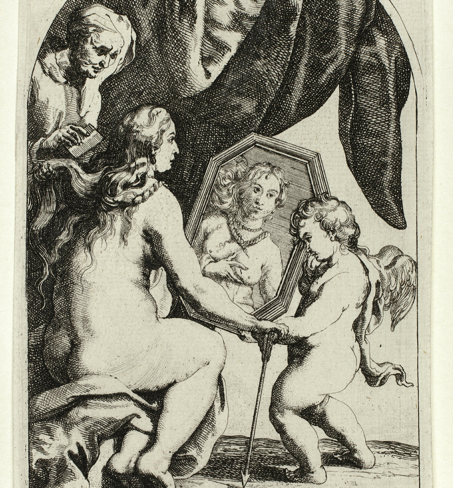 Scorpio Woman in toilet with Venus Virgo cupid points out aesthetic result