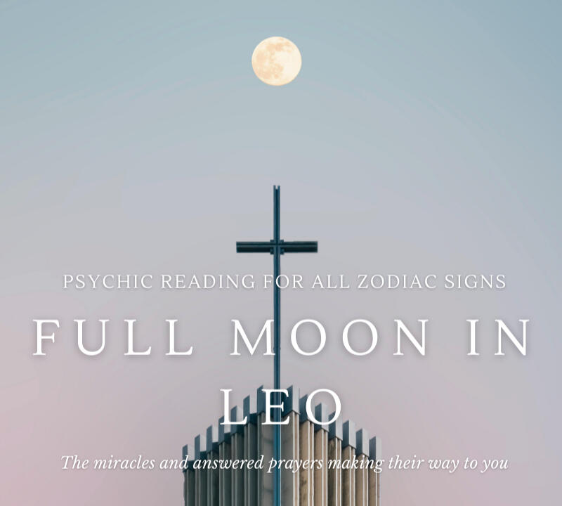 full moon above the cross of the church